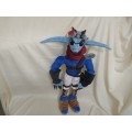 This is a sample of a plush toy Dark Jak from the Jak and Daxter series.