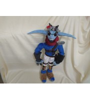 This is a sample of a plush toy Dark Jak from the Jak and Daxter series.
