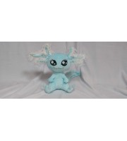 Plush axolotl, amphibian. Handmade soft toy.